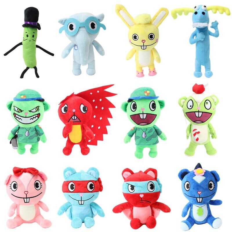 Happy Tree Friends Plush Toy Cartoon Doll Stuffed Animal Nutty Fliqpy ...