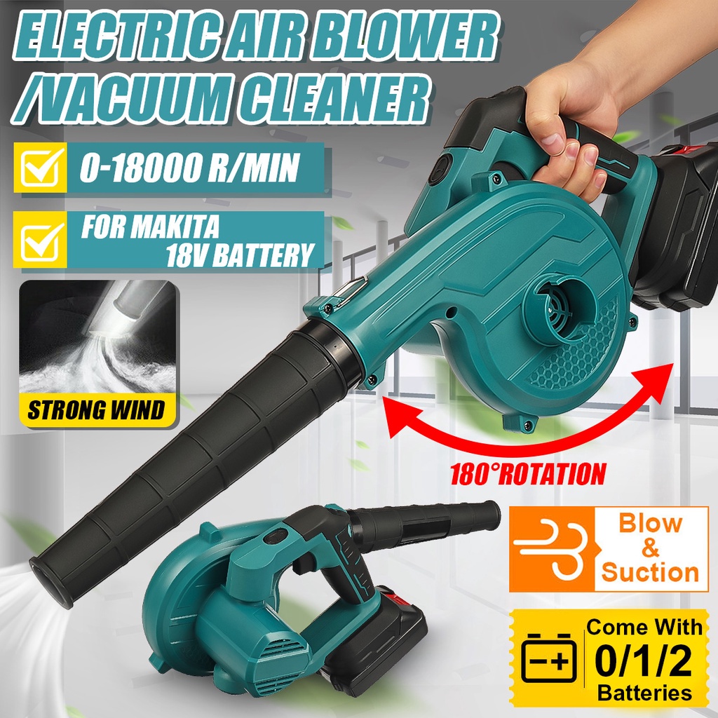 19000R/Min Cordless Air Blower 180°Rotation Electric Suction And ...
