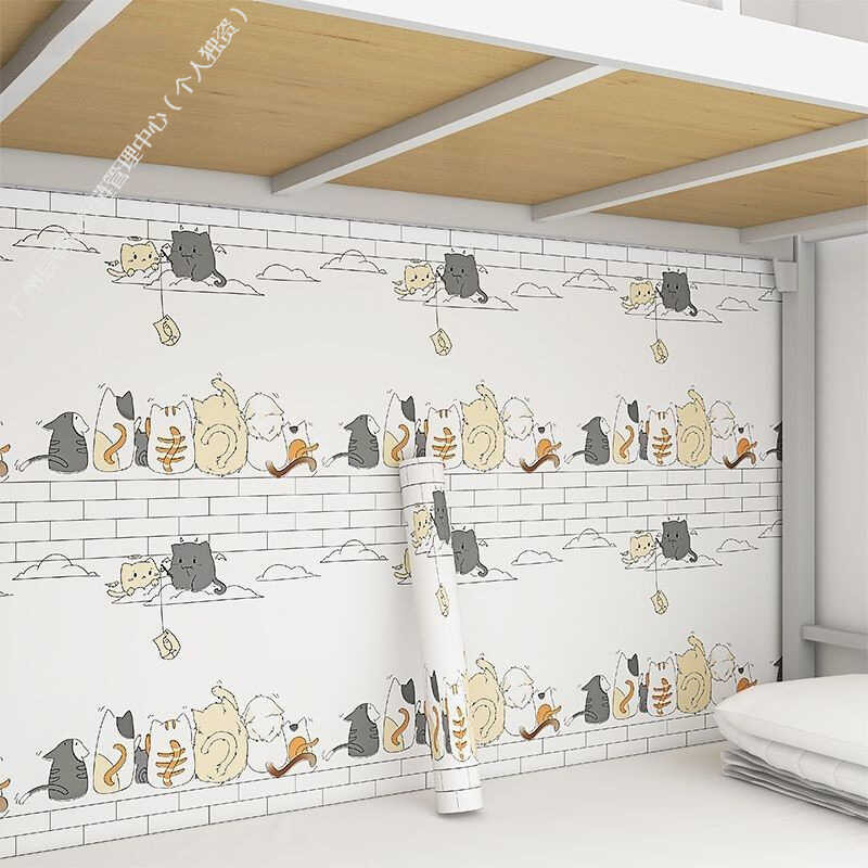 67 Dormitory Wallpaper Self-Adhesive Waterproof And Moisture-Proof Wall ...