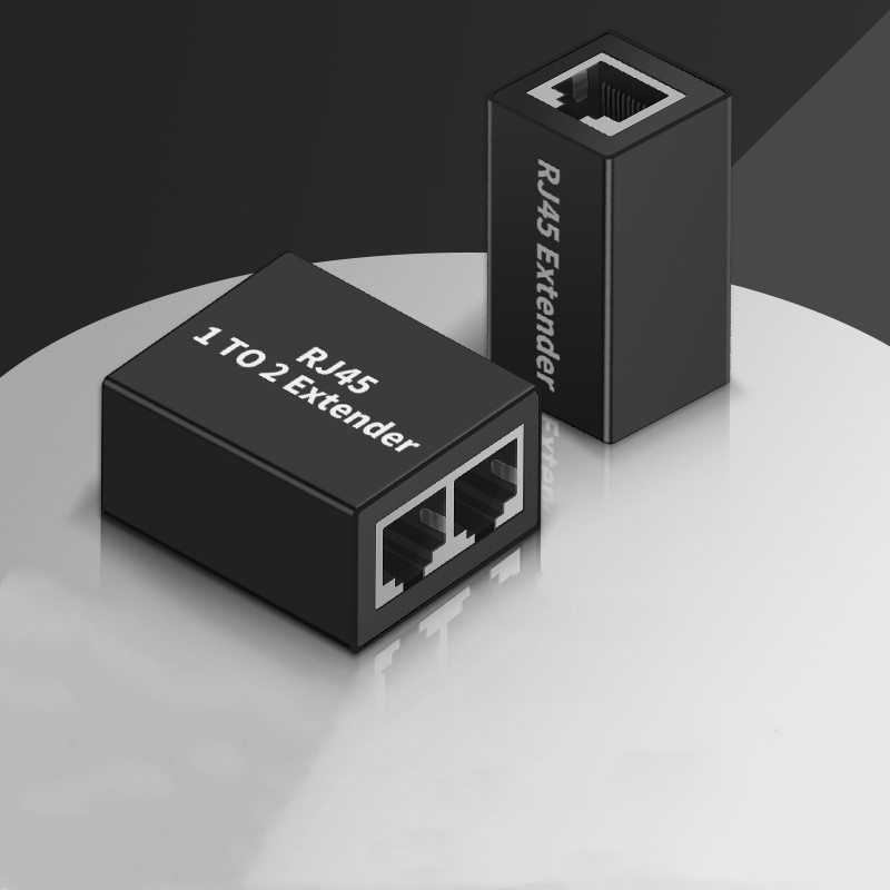 Router Adapter LAN Cable Connector Cat7/6/5E RJ45 Adapter Female to