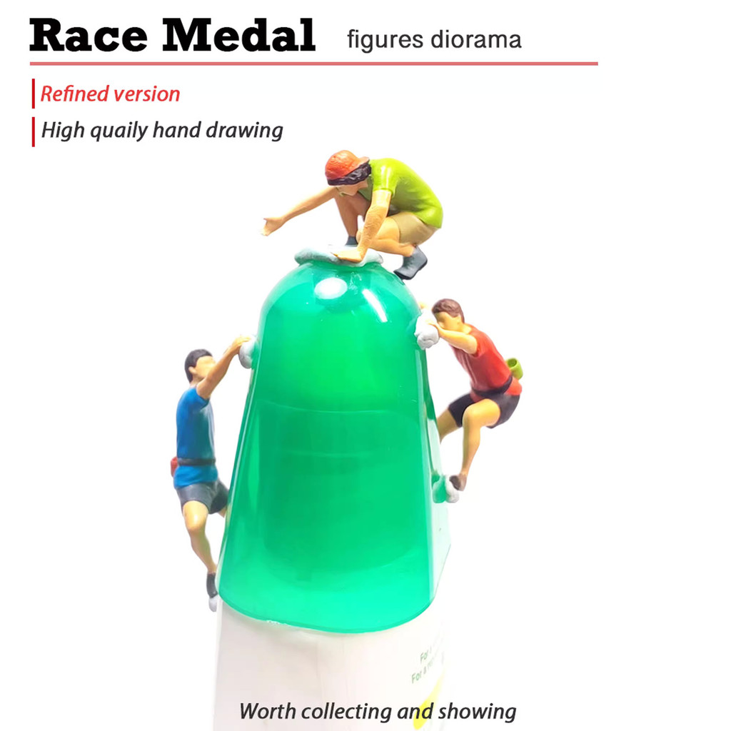 RACE MEDAL Miniature Simulation Character Model Sand Table Scene 1/64 ...