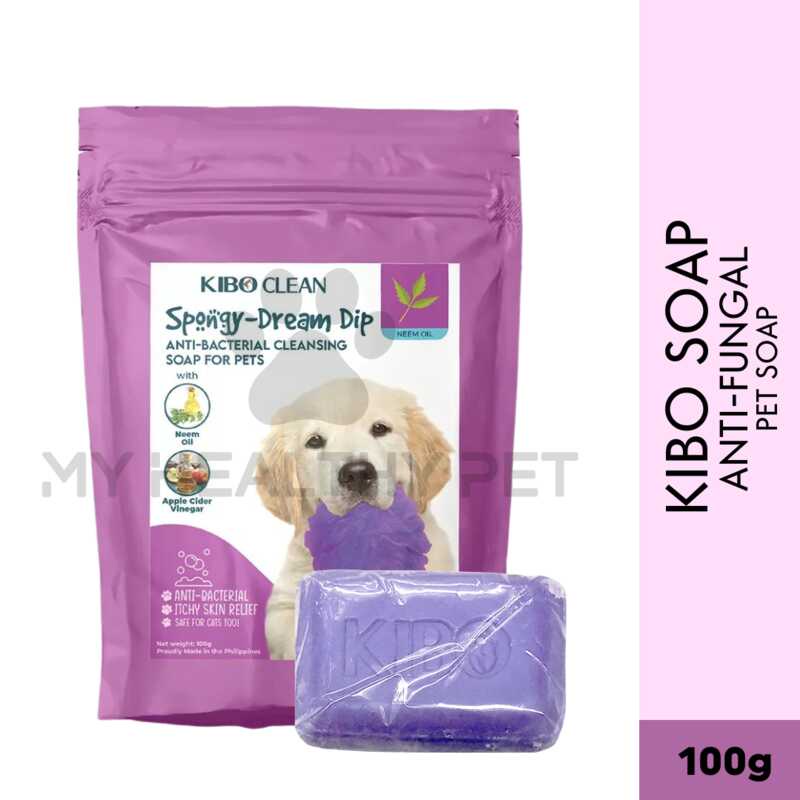 Kibo Clean AntiBacterial Cleansing Dog Soap 100g (SpongyDream Dip