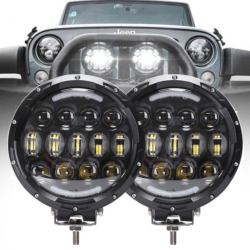 1pcs 7 Inch Led Work Light Bar 12V 24V Para sa Car Fog Lamp 4x4 Off ...
