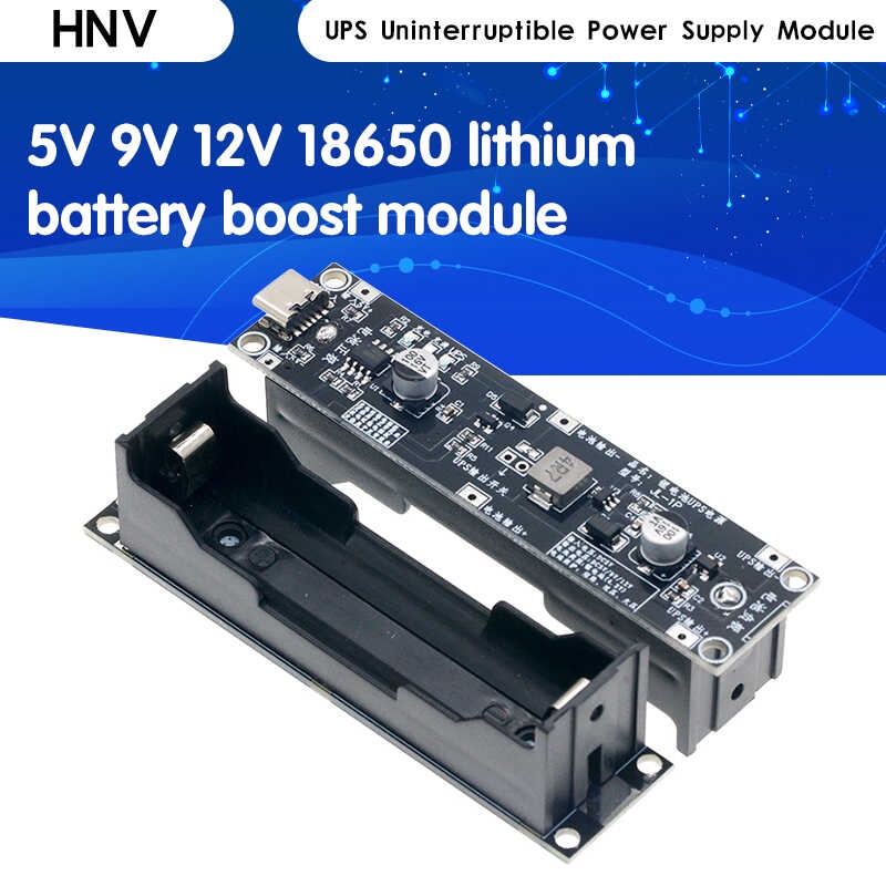 5V 9V 12V 18650 Lithium Battery Boost Step Up Module UPS ...