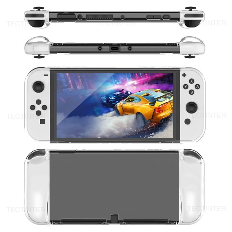 Transparent TPU Protective Shell Case For Nintendo Switch OLED Console ...