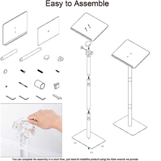 VEVOR Stand Up Lectern, Height Adjustment Portable Pulpit, Lectern Podium  with 4 Rolling Casters, Lower Storage Shelf Floor Lectern Podium, White  Lecterns & Podiums for Classroom, Concert, Church