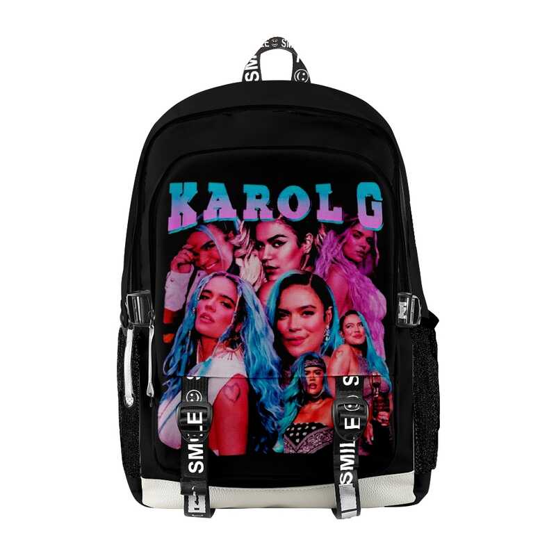 Karol G Backpack 2023 Casual Style School Bag Women Knapsack Men Girls