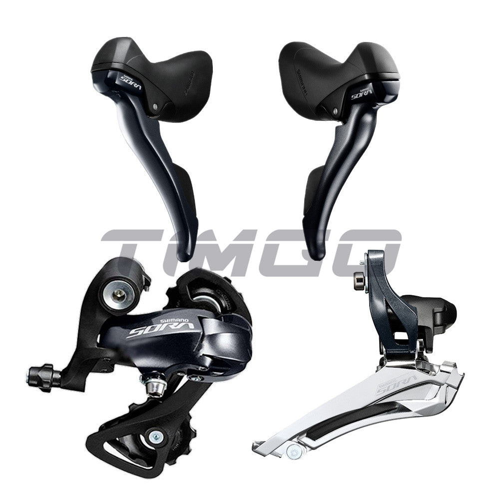 Shimano Sora R3000 Road Bike 2×9 Speed Derailleur Set Groupset FD-R3000 ...