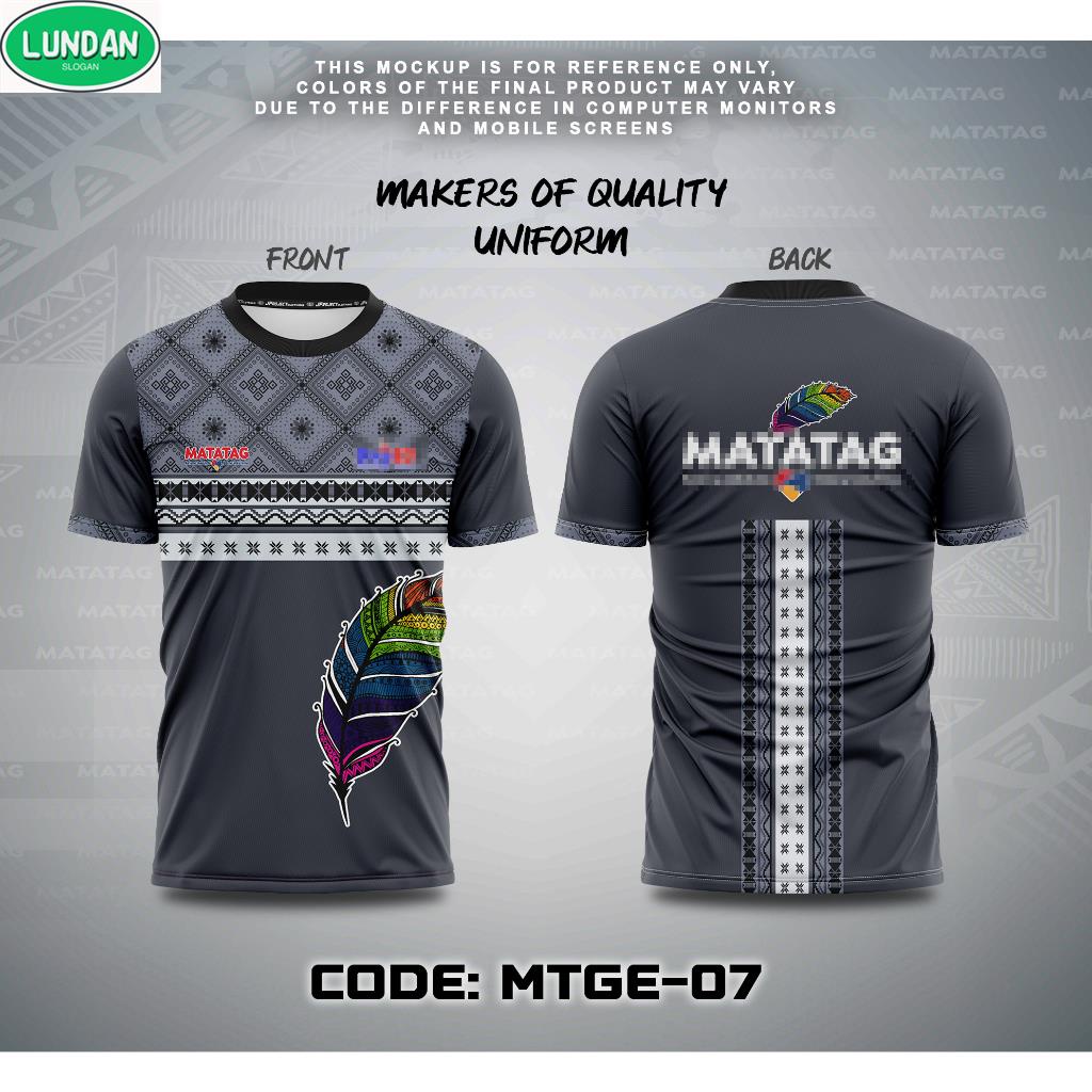 RC-MATATAG UNIFORM SUBLIMATION DEPED BADGE TSHIRT FOR MEN AND WOMEN ...