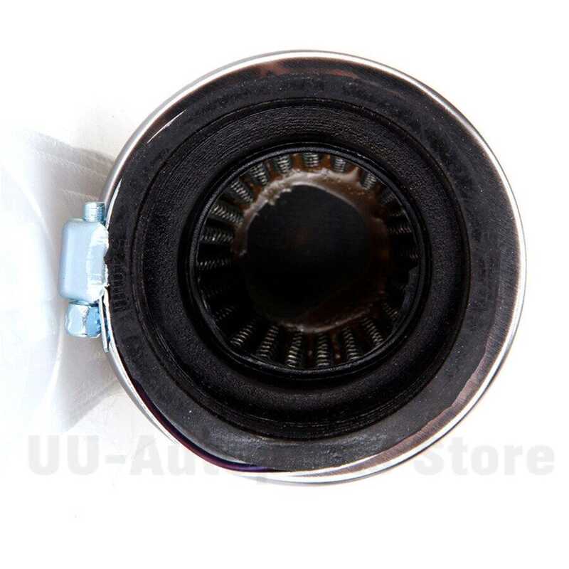 Universal 34mm-35mm Tapered Chrome Pod Air Filter For Motorcycle Cafe Racer