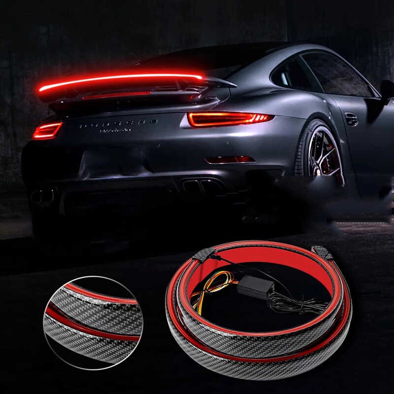 120/130Cm 12V - Led Spoiler Light Universal Car Turn Signal Driving ...