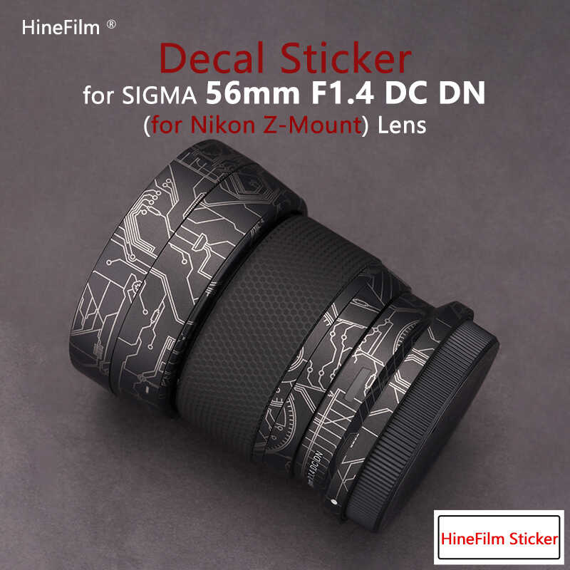 Lens Decal Skins para sa Sigma 56 F1.4 DC DN para sa Nikon Z Mount Lens ...