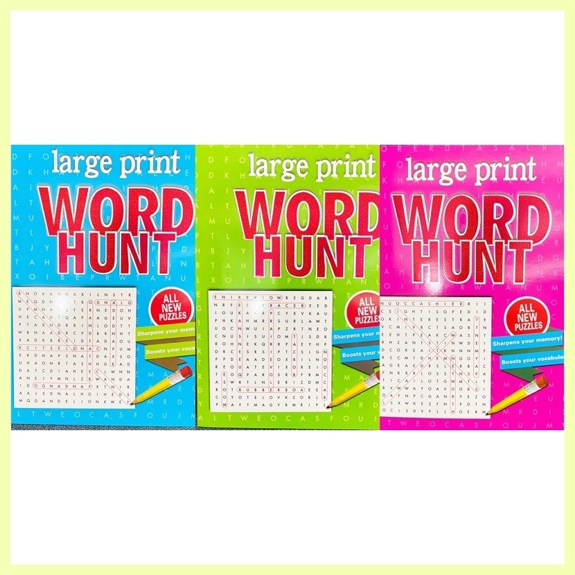 ♀ 3pcs set word hunt large print 21*28cm | Shopee Philippines