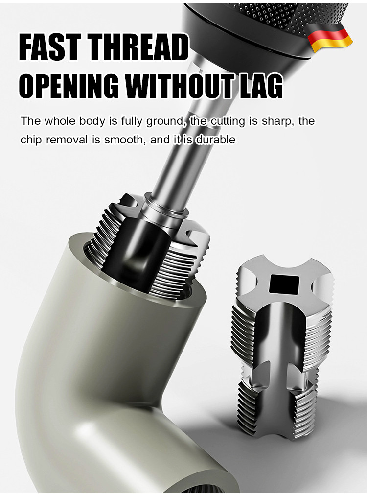 [Fast Thread] 4-6 point Water pipe inner hole thread opener PPR PVC ...