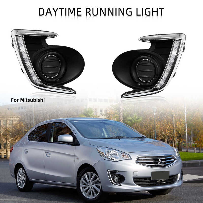LED Fog Lights For Mitsubishi Attrage Mirage G4 20122017 Fog Light Car Lamp With Yellow Turn