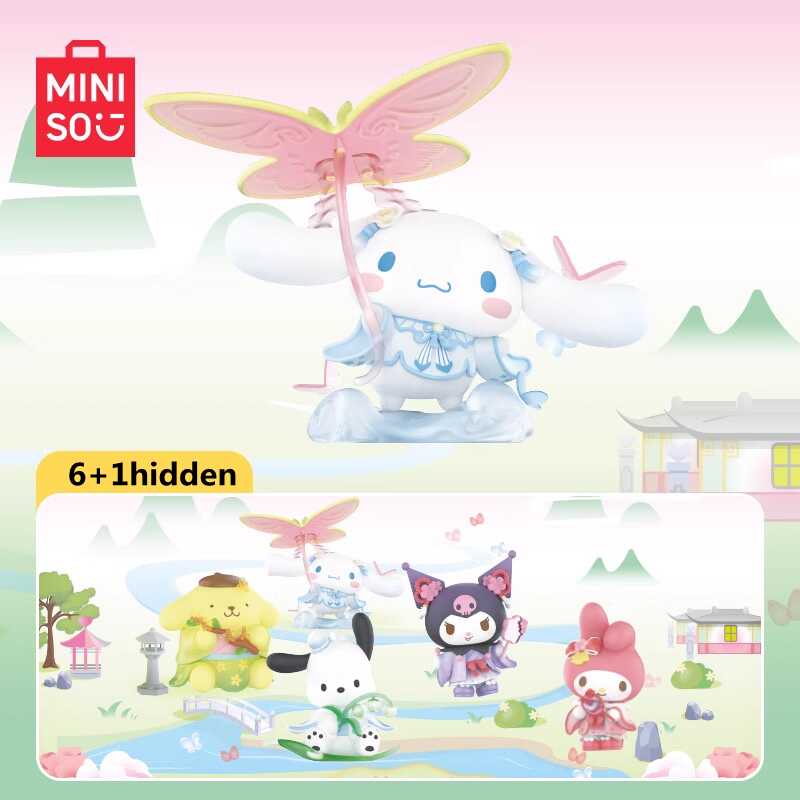 MINISO Sanrio New Rhyme Flower Series Blind Box Kawaii Pachacco My ...