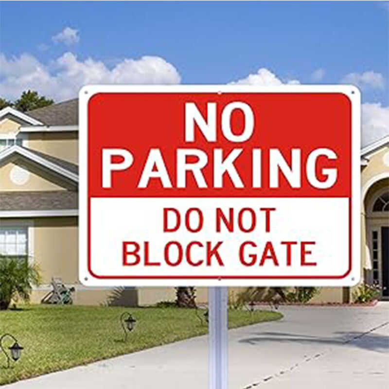 Piece 1 No Parking Driveway Metal Sign Do Not Block Gate Tin Sign ...