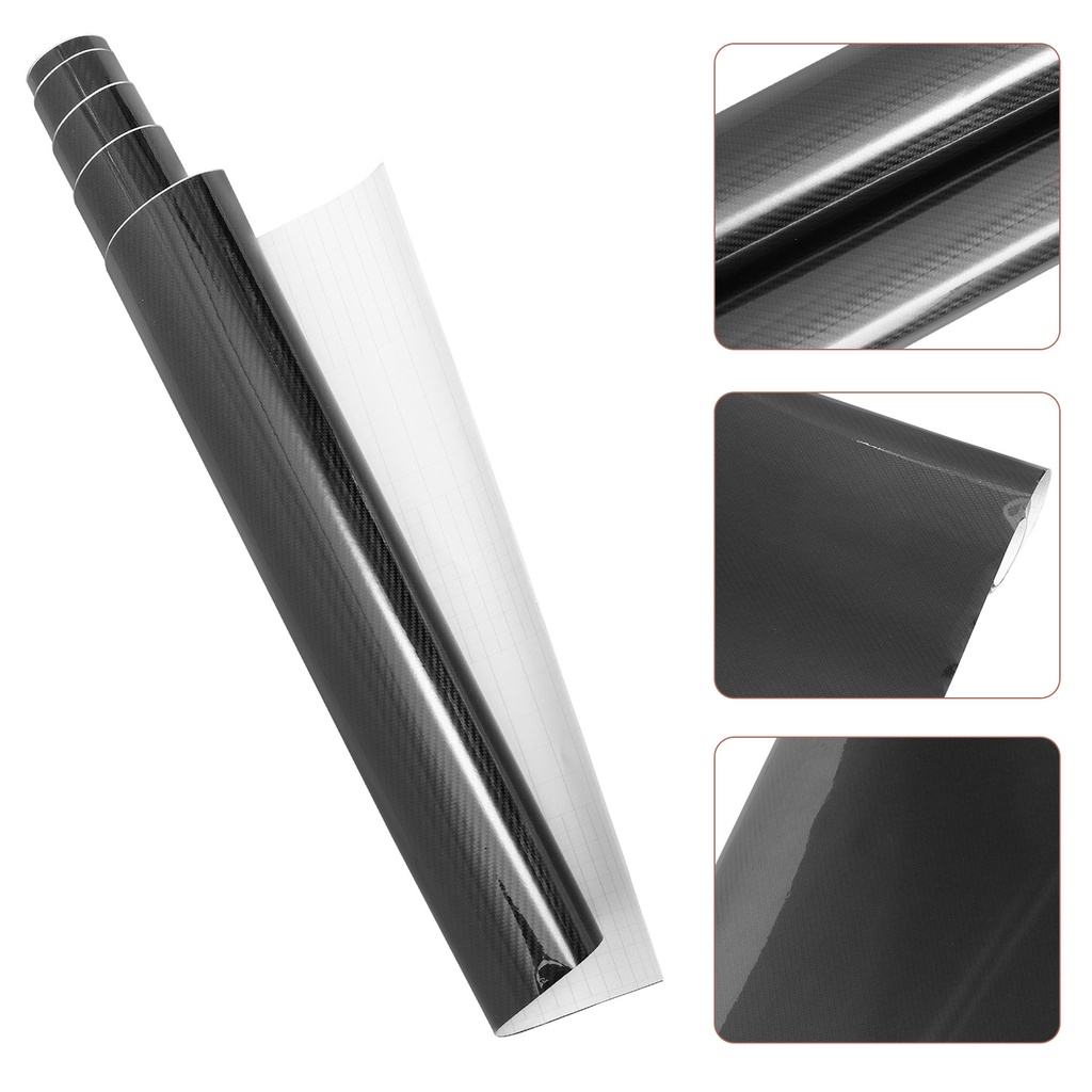 1 Roll of Carbon Fiber Inside Self-Adhesive Film DIY Car Motorcycle ...
