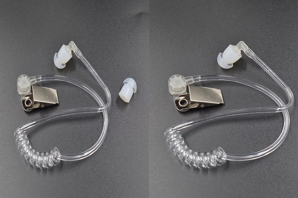 Skym* Security Earpiece Earpiece with Metal Clip Agent Earpiece Stretch ...