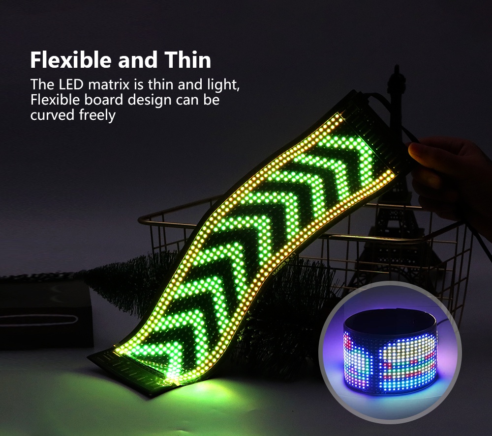 LED Matrix Pixel Panel ,USB 5V Flexible Addressable RGB Pattern ...
