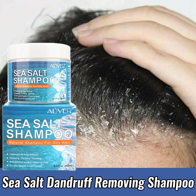 ALIVER Sea Salt Anti Shampoo Para sa Dandruff at Scalp Treatment