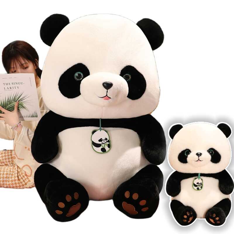 24/30/40/50cm Round Fat Panda Plush Toy Kawaii Stuffed Animals Giant ...