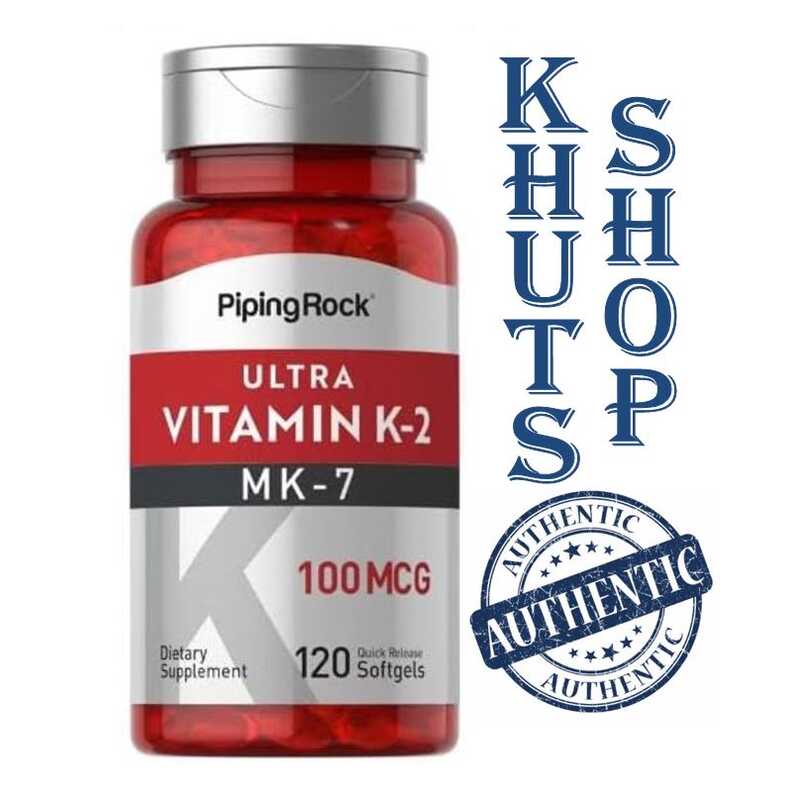 120 Softgels Vitamin K2 MK7 100 mcg, Supports Bone Health, Piping