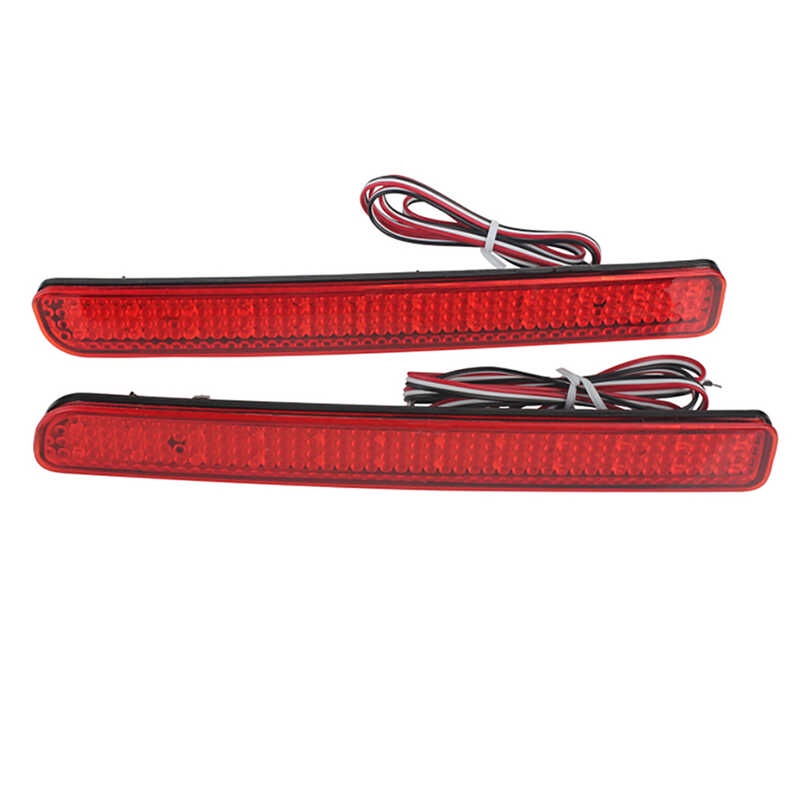 LED Rear Bumper Reflector Light Red Car Driving Brake Fog Lamp para sa ...