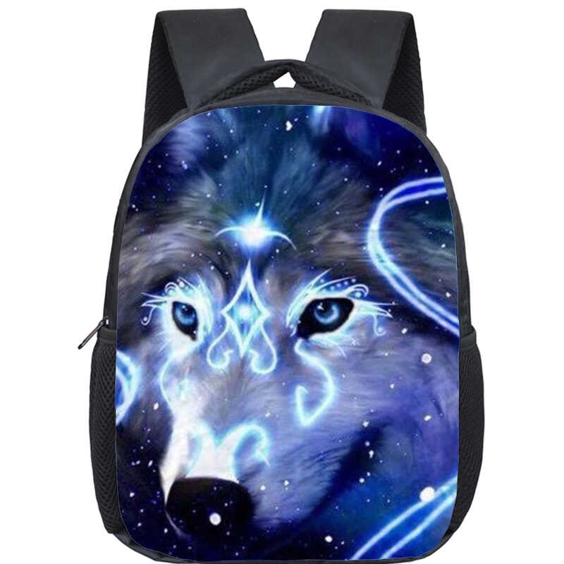 Mochila 3D Animal Lion Wolf Backpack Kindergarte Rucksack Kids Knapsack ...