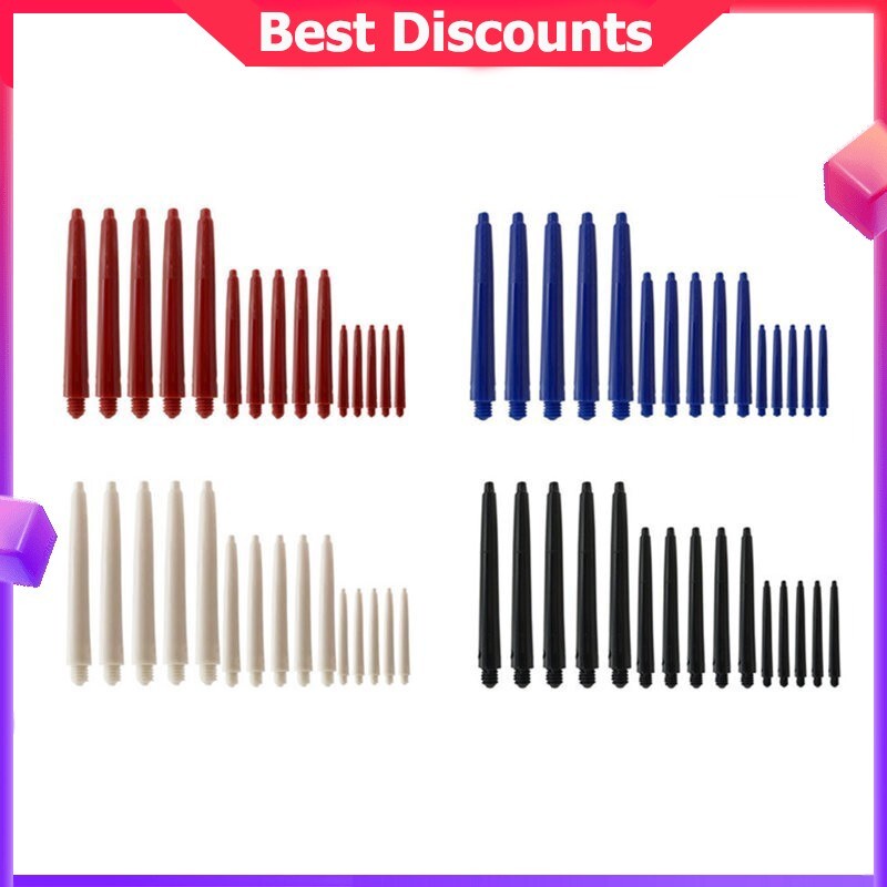 30PCS Dart Pin Shaft Nylon 48mm Plastic Shafts 2BA 2 Colors Dart