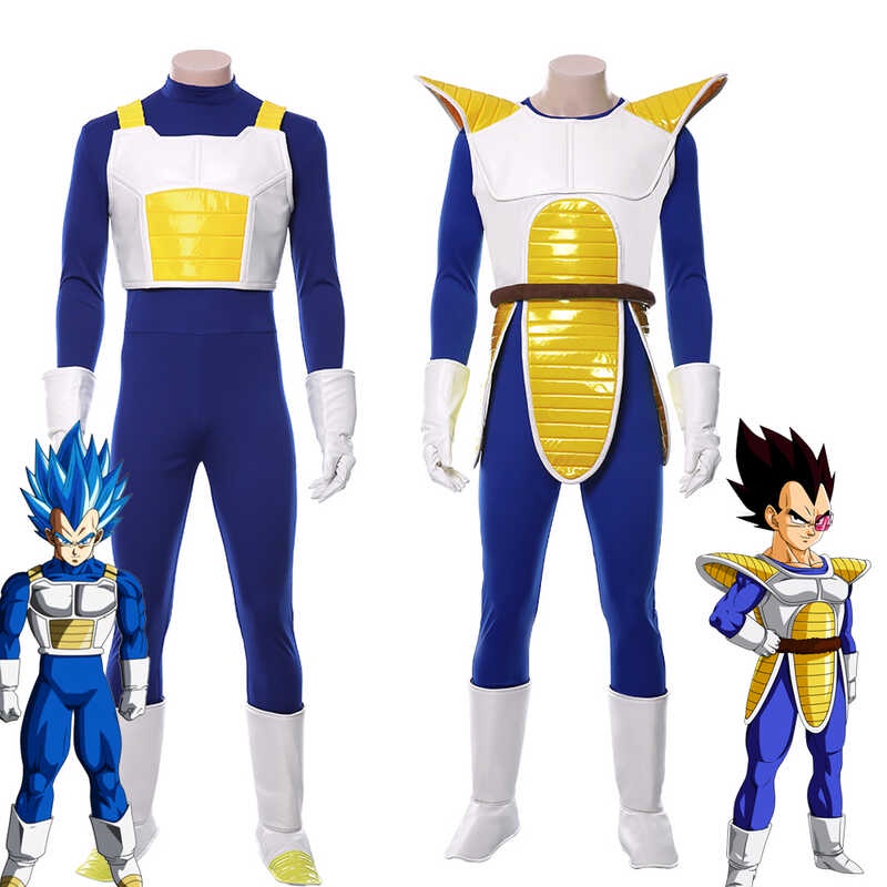 Vegeta Suit Uniform Halloween Carnival Costume Men Women Custom Role ...