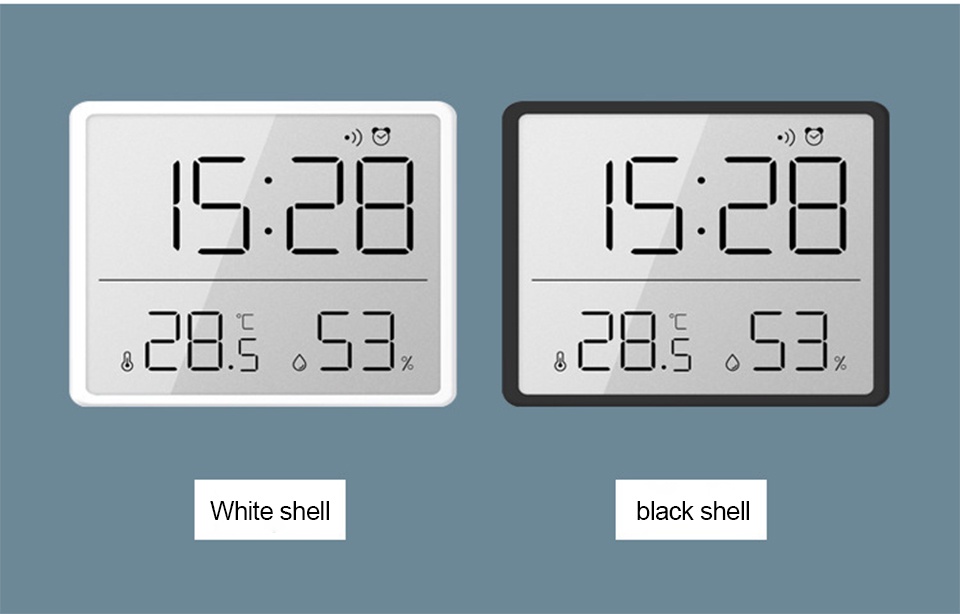 Ultra Thin Electronic Clock Simple Digital Clocks Wall Mounted LCD ...
