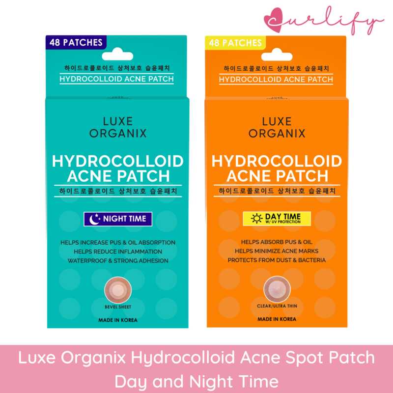 Luxe Organix Hydrocolloid Acne Spot Patch Day And Night Time Shopee Philippines 