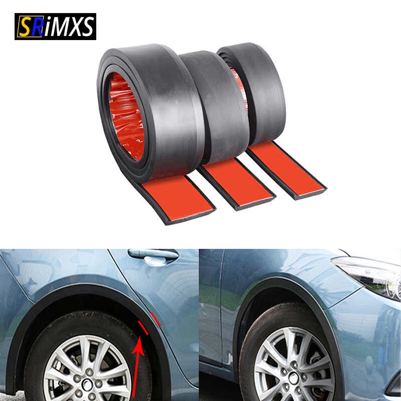 Universal Fender Flare Car Wheel Eyebrow Protector Lip Wheel-Arch Trim ...