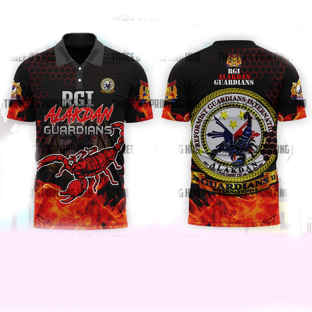 RGI ALAKDAN GUARDIANS POLO t shirt | Shopee Philippines