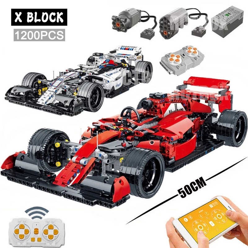 Technical APP Remote Control F1 Formula Sport Car Building Blocks Motor ...
