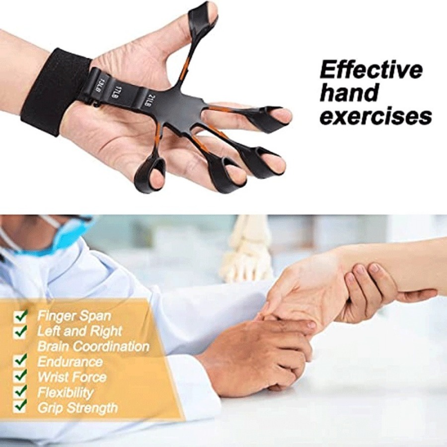 【COD】Stroke Hand Grips Ball Hemiplegia Finger Trainer Five Finger Grip ...