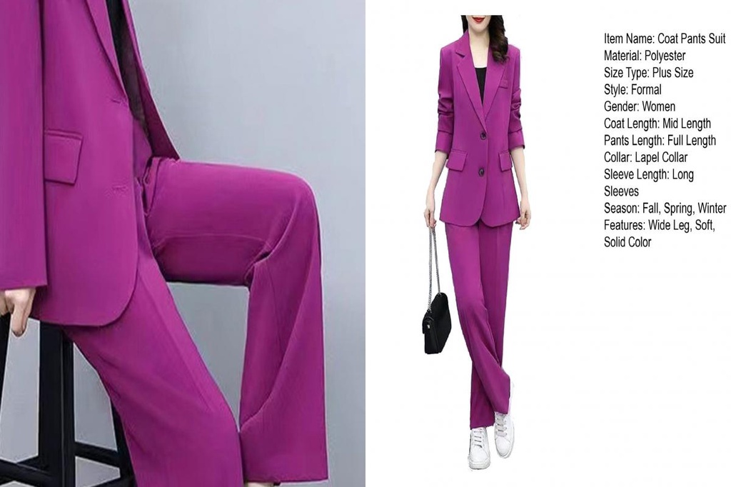 Women Office Clothes Women Formal Two-piece Set Formal Business Style ...