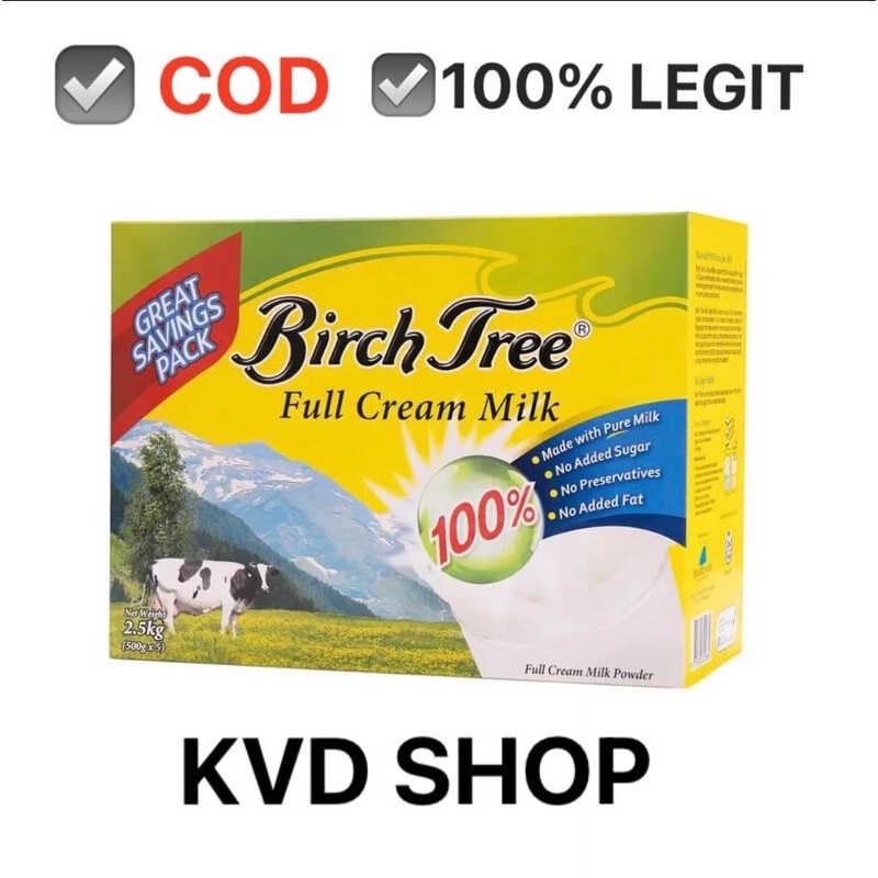 Birchtree Full Cream Milk 2.5kg (expiration JAN 2025) Shopee Philippines