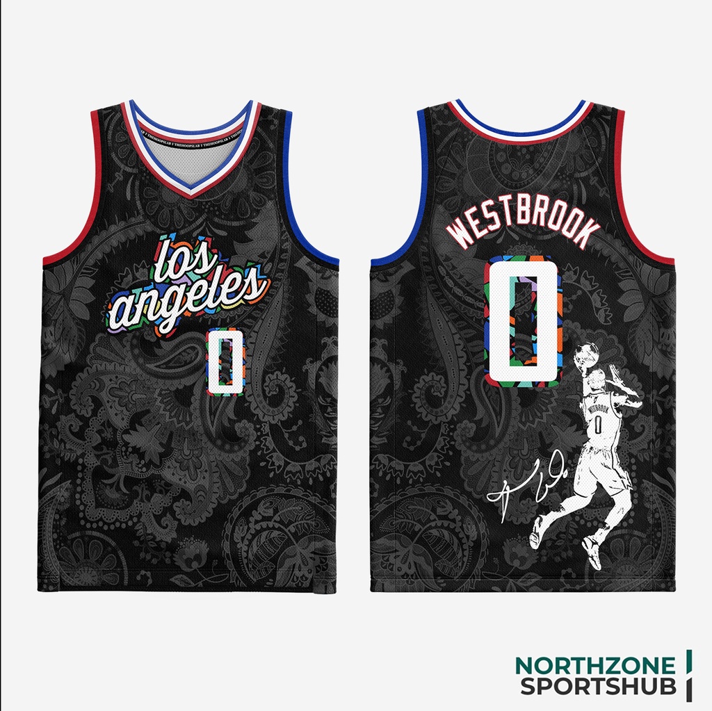 NORTHZONE NBA Los Angeles Clippers x Bandana Westbrook Customized design Full Sublimation Jersey