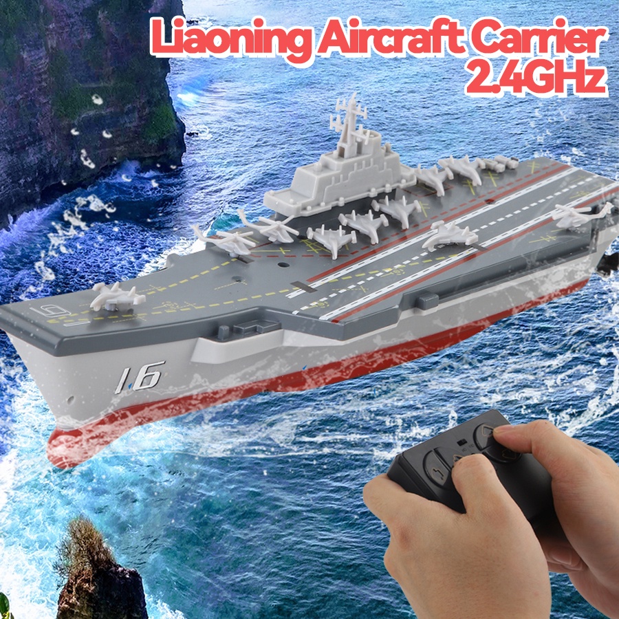 Rc Boat Mini Aircraft Carrier Toys for Boys Electric Military Warship