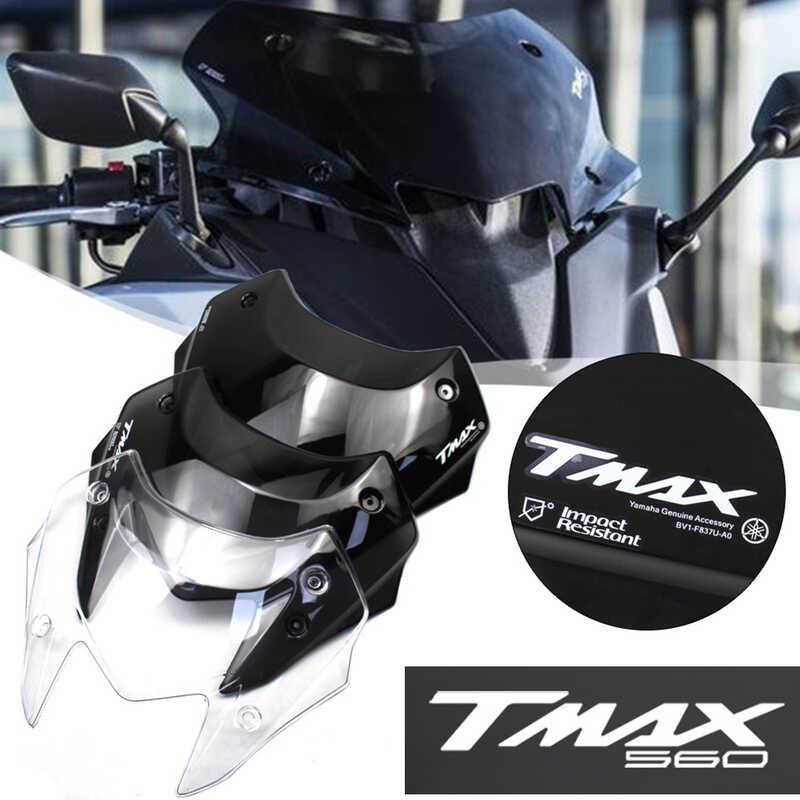 Windshield Windscreen Black Wind Deflector Para sa Yamaha TMAX560 TMAX ...