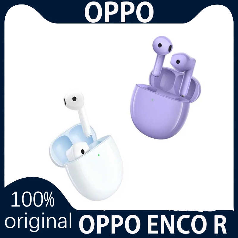 NEW OPPO ENCO R TWS Earphone Bluetooth 5.2 AI Call Noise Cancelling ...