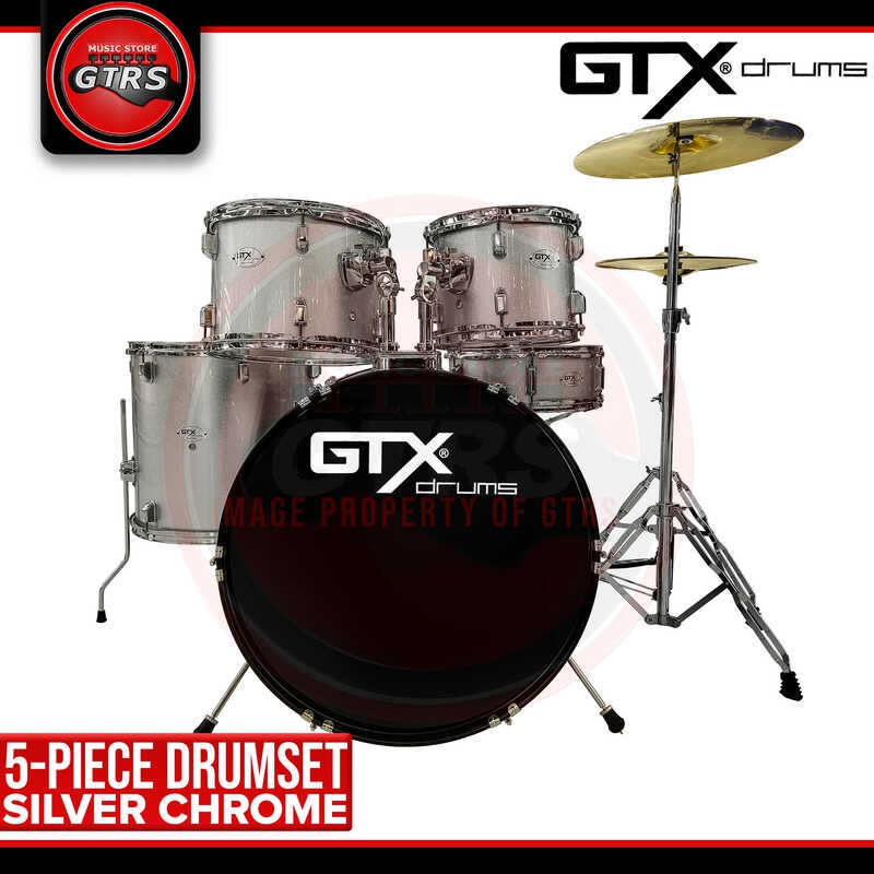 GTX Drum Set 5Piece Drums with free Drum Throne and Drumstick Shopee