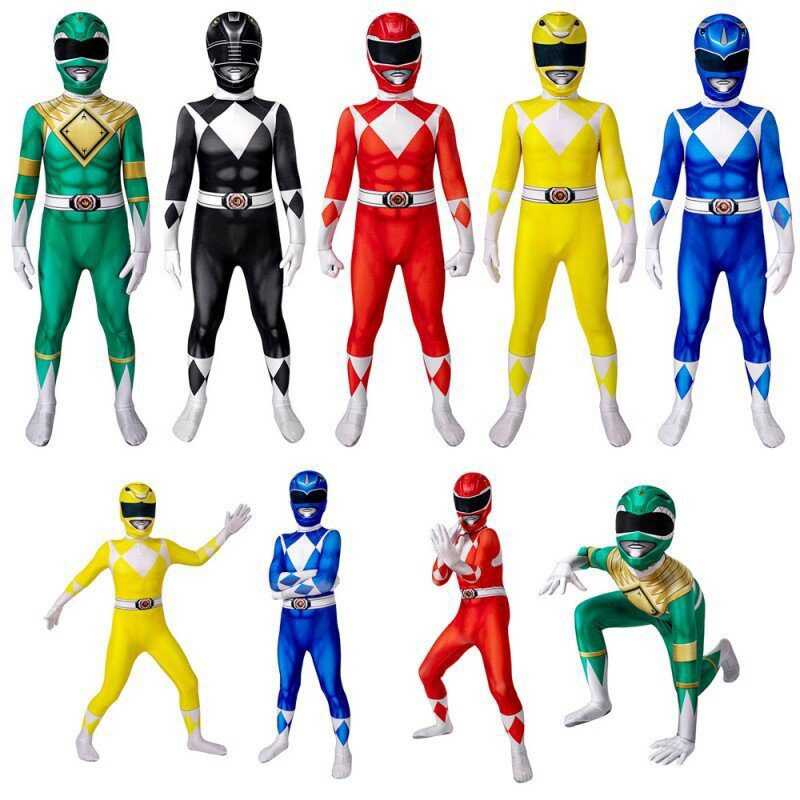 Fantasia Power Samurai Rangers Cosplay Costume Adult Kids Morpher ...