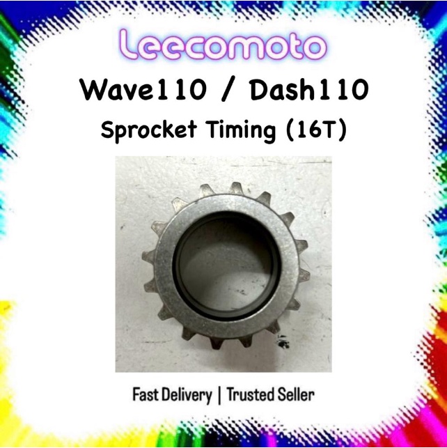 16T HONDA WAVE110 WAVE 110 DASH110 DASH 110 SPROCKET TIMING CRANK SHAFT