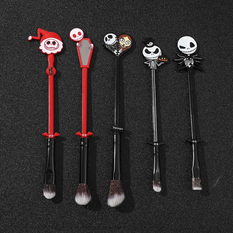 Animated Movie The Nightmare Before Christmas Makeup Brushes Jack Skellington Skull Cosplay