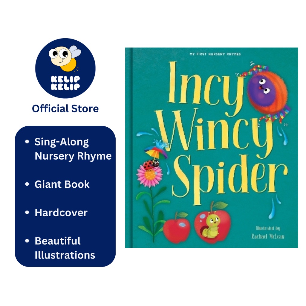 Incy Wincy Spider Giant Book For Kids To Sing Along Classic Nursery ...