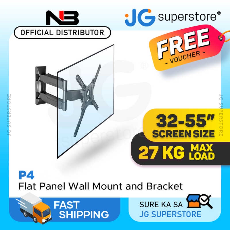 North Bayou NB P4 FullMotion Cantilever VESA Wall Mount (32"55
