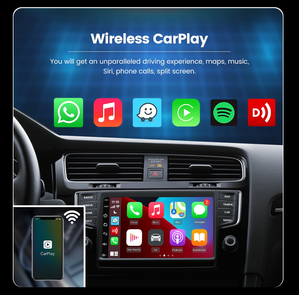 Carlinkit Wireless CarPlay & Android Auto Dongle for Android Car ...